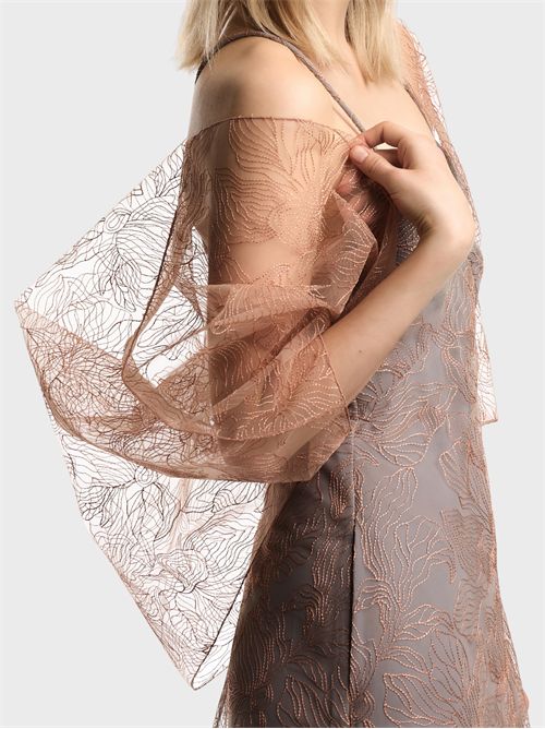 Cappa in tulle ricamato EMPORIO ARMANI | EW004573AF25409F3022